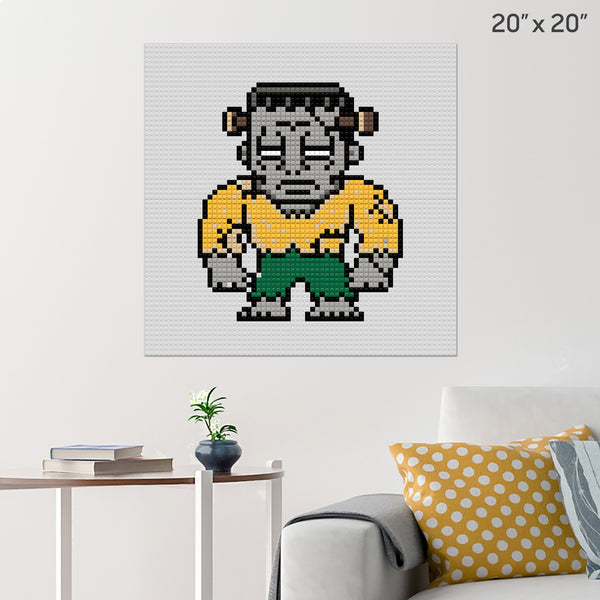 Frankenstein's Monster Brick Poster