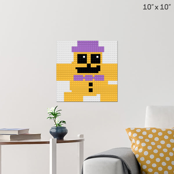 Fredbear Plush Brick Poster