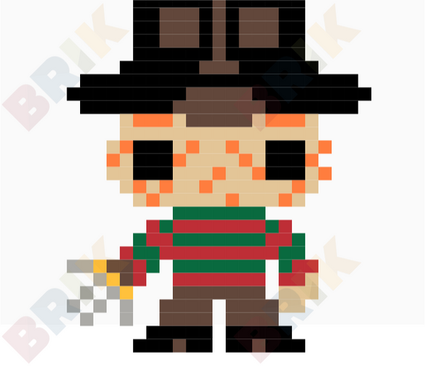 Freddy Krueger Pixel Art