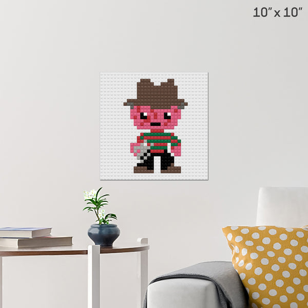 Freddy Krueger Brick Poster