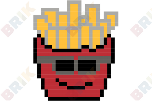 French Fries Pixel Art