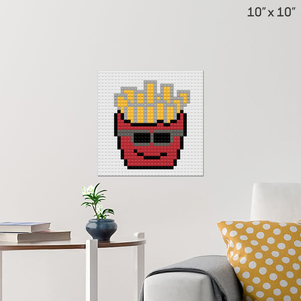 French Fries Brick Poster