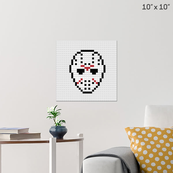 Friday the 13th Mask Brick Poster