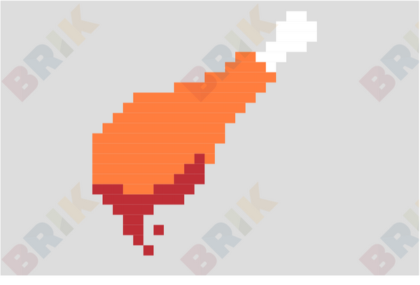 Fried Chicken Day Pixel Art