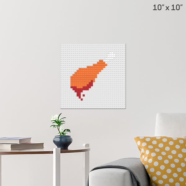 Fried Chicken Day Brick Poster