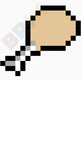 Fried Chicken Pixel Art