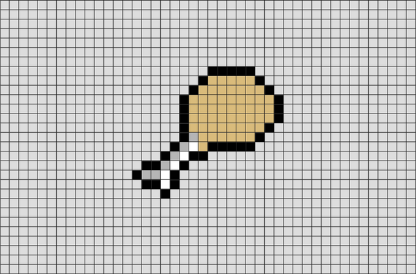 Fried Chicken Pixel Art
