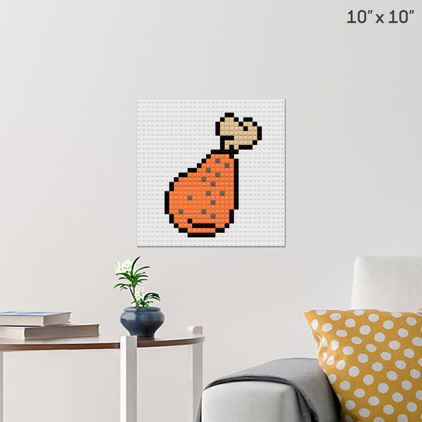 Fried Chicken Brick Poster