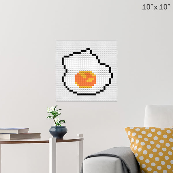 Fried Egg Brick Poster