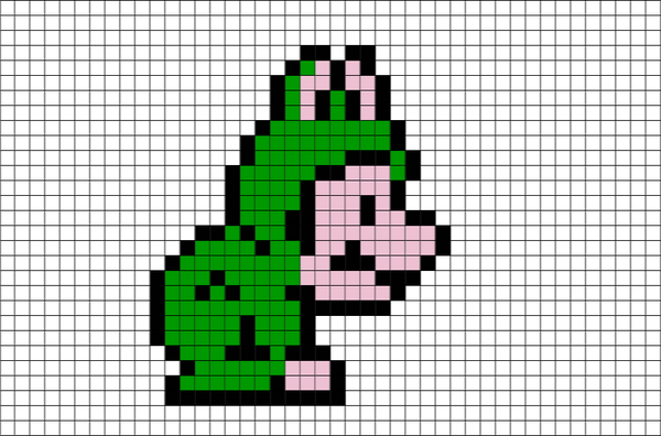 Frog Mario Pixel Art