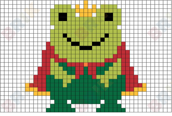 Frog Prince Pixel Art