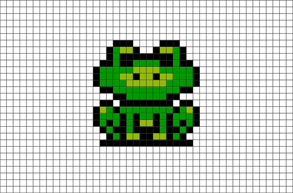 Frog Suit Mario Pixel Art