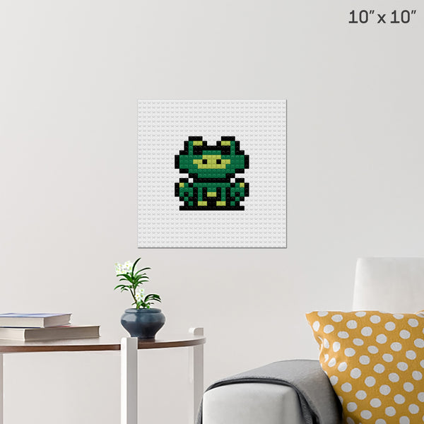 Frog Suit Mario Brick Poster