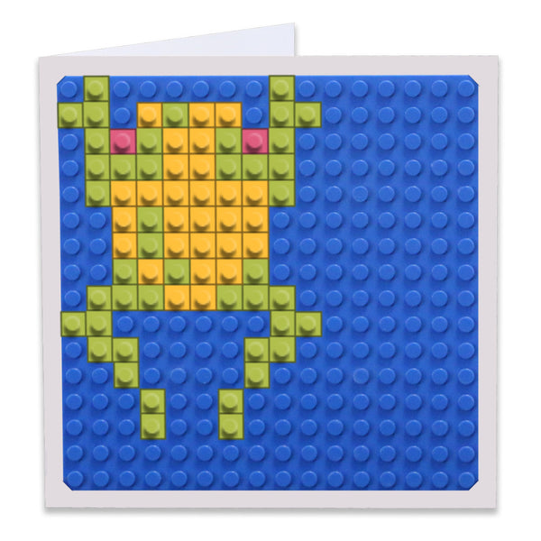 Frogger Attract Mode Frog Greeting Card