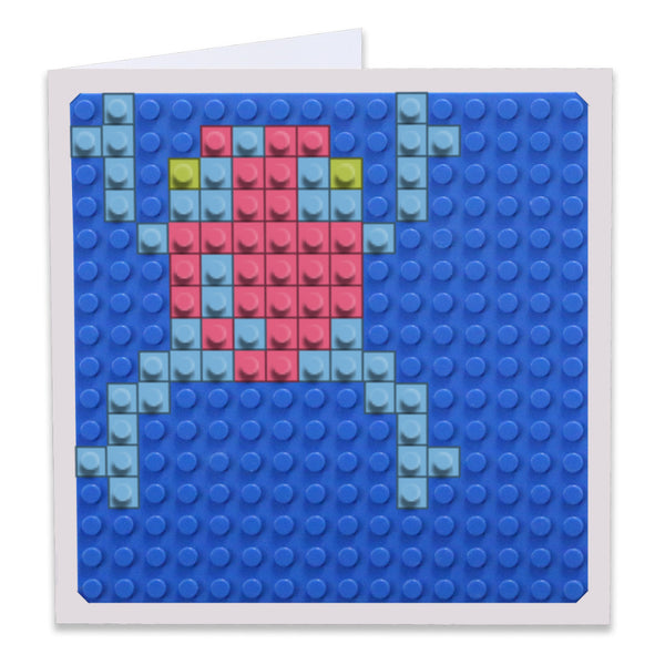 Frogger Female Frog Jumping Greeting Card