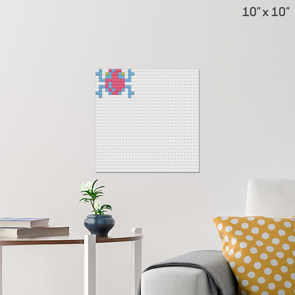 Frogger Female Frog Brick Poster