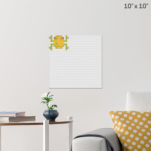 Frogger Frog Brick Poster