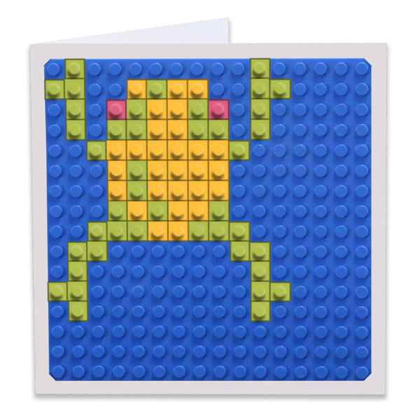 Frogger Jumping Frog Greeting Card