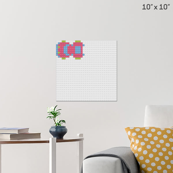 Frogger Pink Car Brick Poster