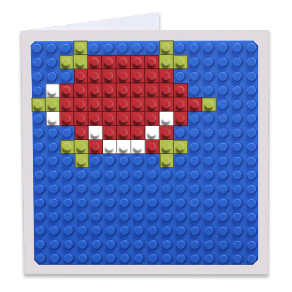 Frogger Turtle Greeting Card