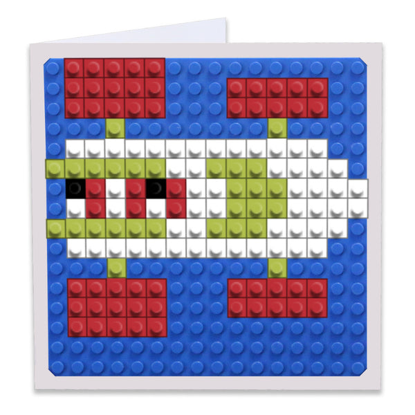 Frogger White Car Greeting Card