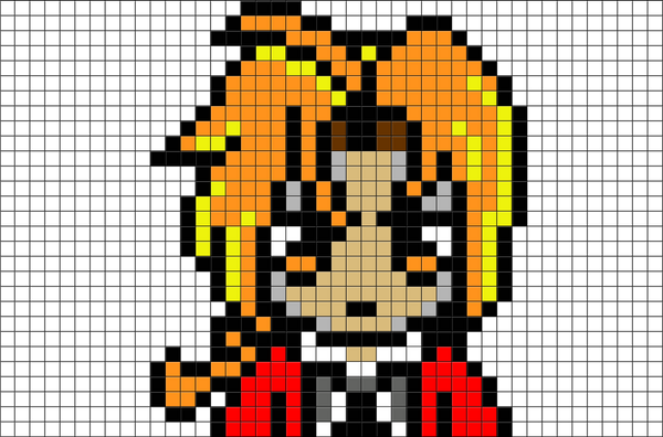 FullMetal Alchemist Edward Elric Pixel Art