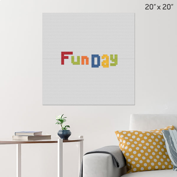 Fun at Work Day Brick Poster