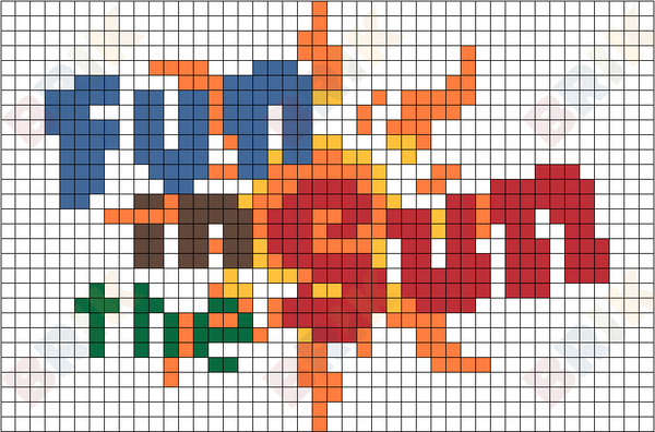 Fun in the Sun Pixel Art