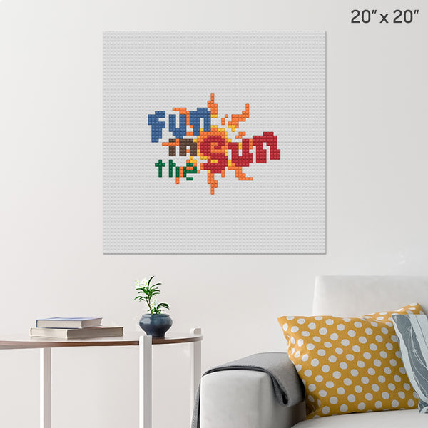 Fun in the Sun Brick Poster