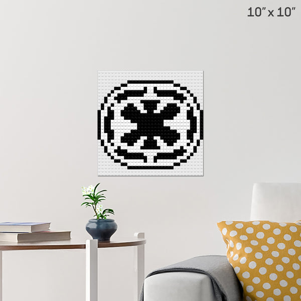 Galactic Empire Emblem Brick Poster