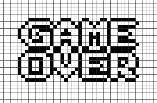 Game Over Pixel Art