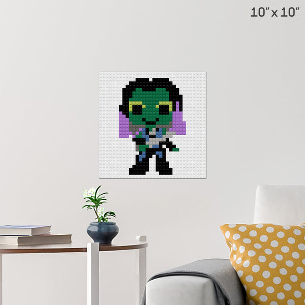 Gamora Brick Poster