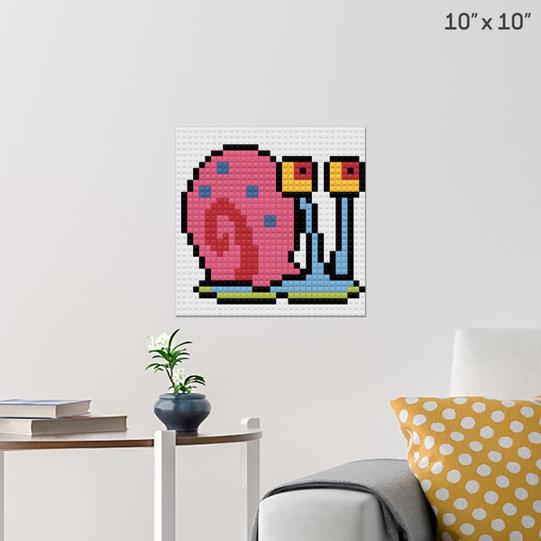 Gary the Snail Brick Poster
