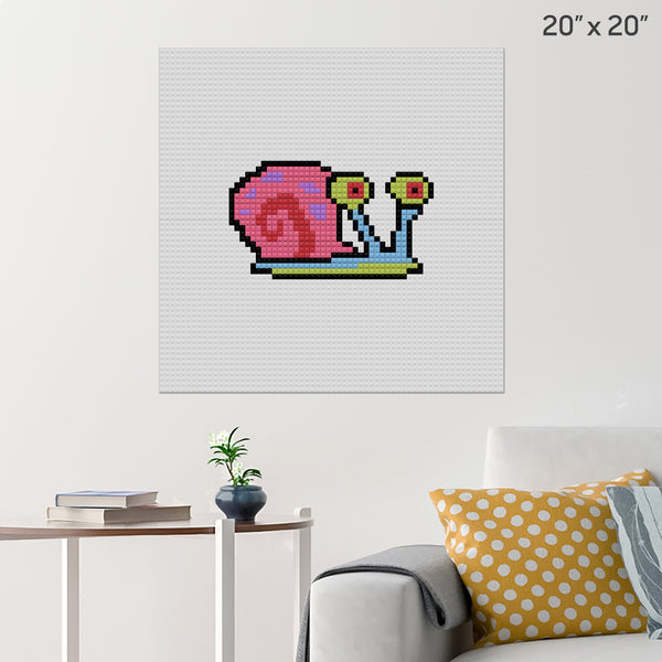 Gary the Snail Brick Poster