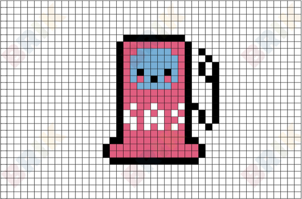 Gas Pump Pixel Art