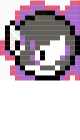 Gastly Pixel Art