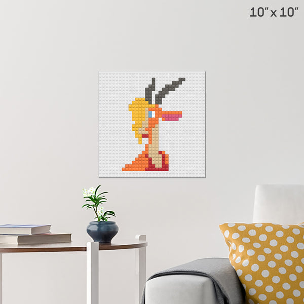 gazelle Brick Poster