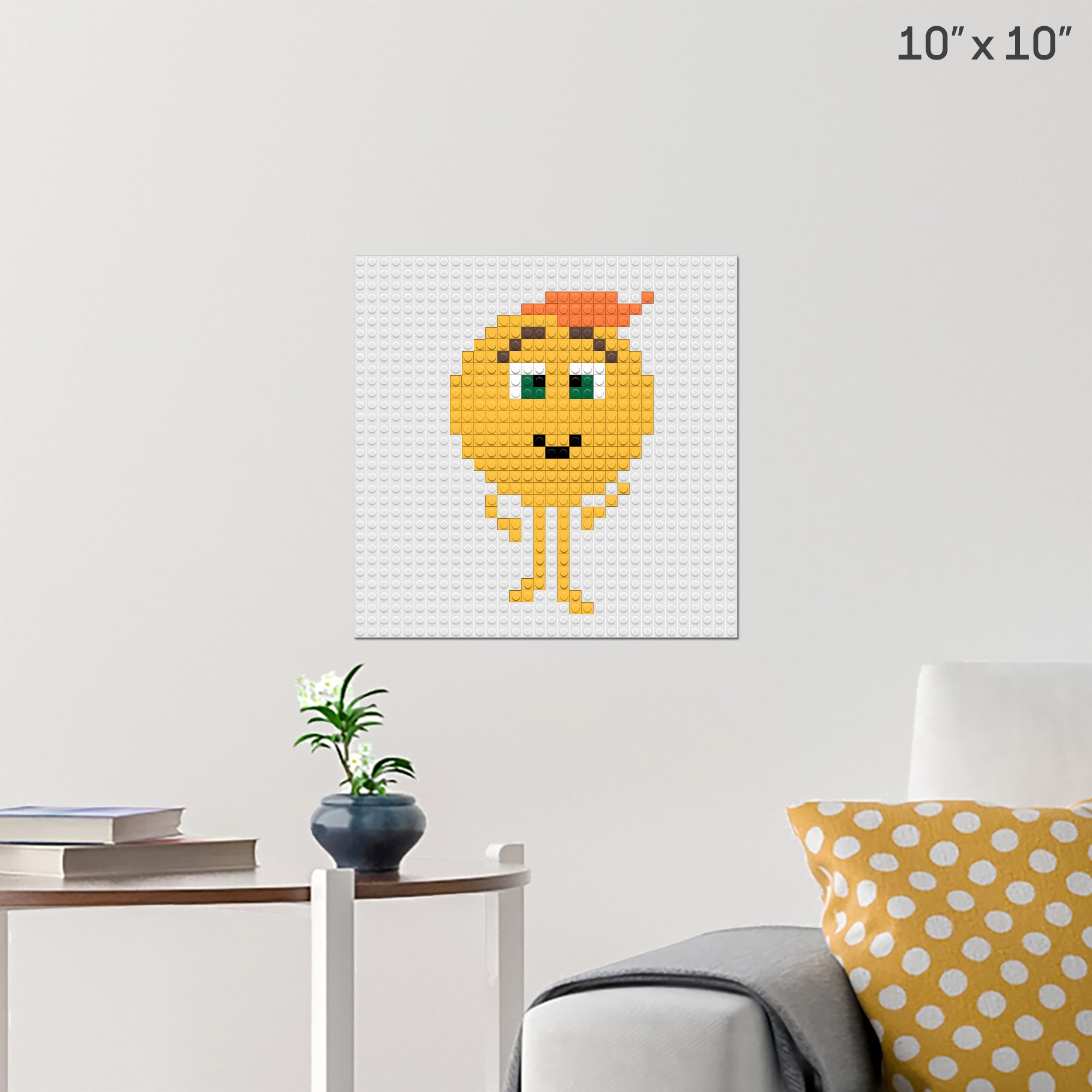 Gene Pixel Art Wall Poster - Build Your Own with Bricks! - BRIK