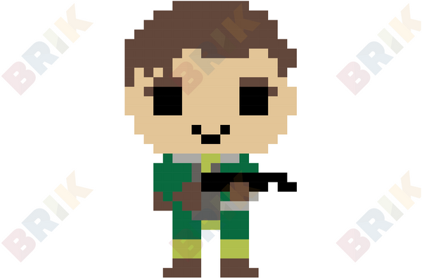 General Steven Rockwell Trevor Pixel Art