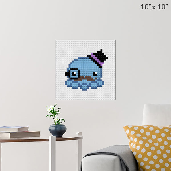 Gentleman Octopus Brick Poster
