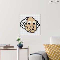 George Washington Pixel Art Wall Poster - Build Your Own with Bricks ...