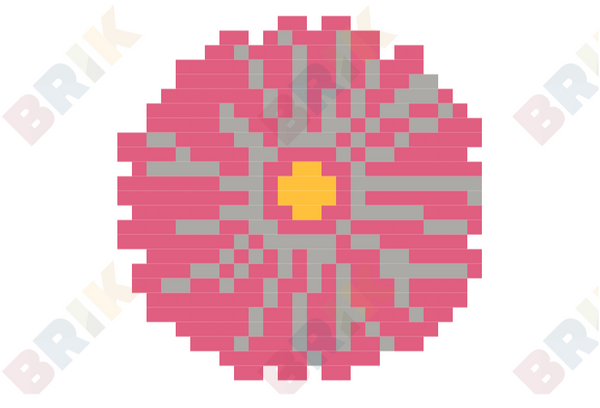 Gerbera Pixel Art
