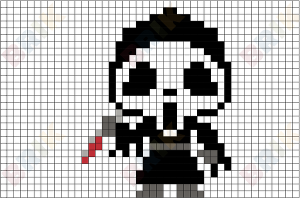 Ghostface Pixel Art
