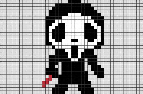 Ghostface Pixel Art