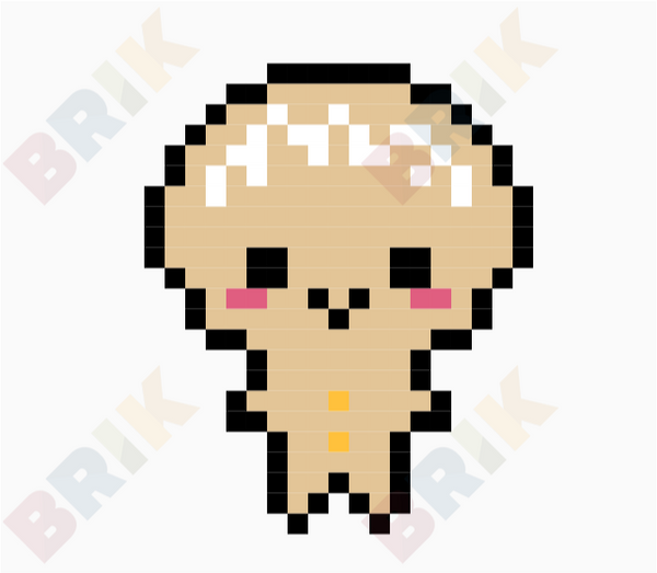 Gingerbread Man Pixel Art