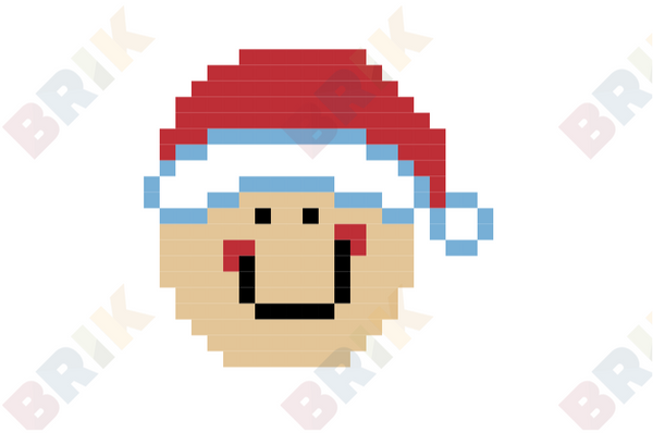 Gingerbread Man Pixel Art