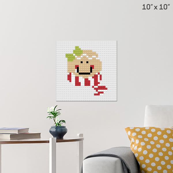 Gingerbread Man Brick Poster