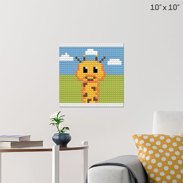 Giraffa Brick Poster