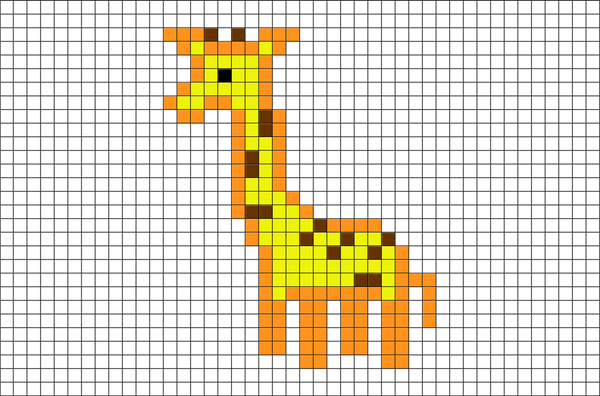 Giraffe Pixel Art