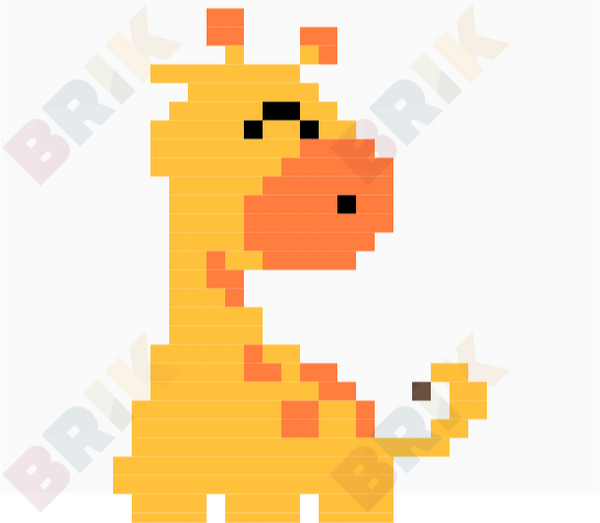 Giraffe Pixel Art